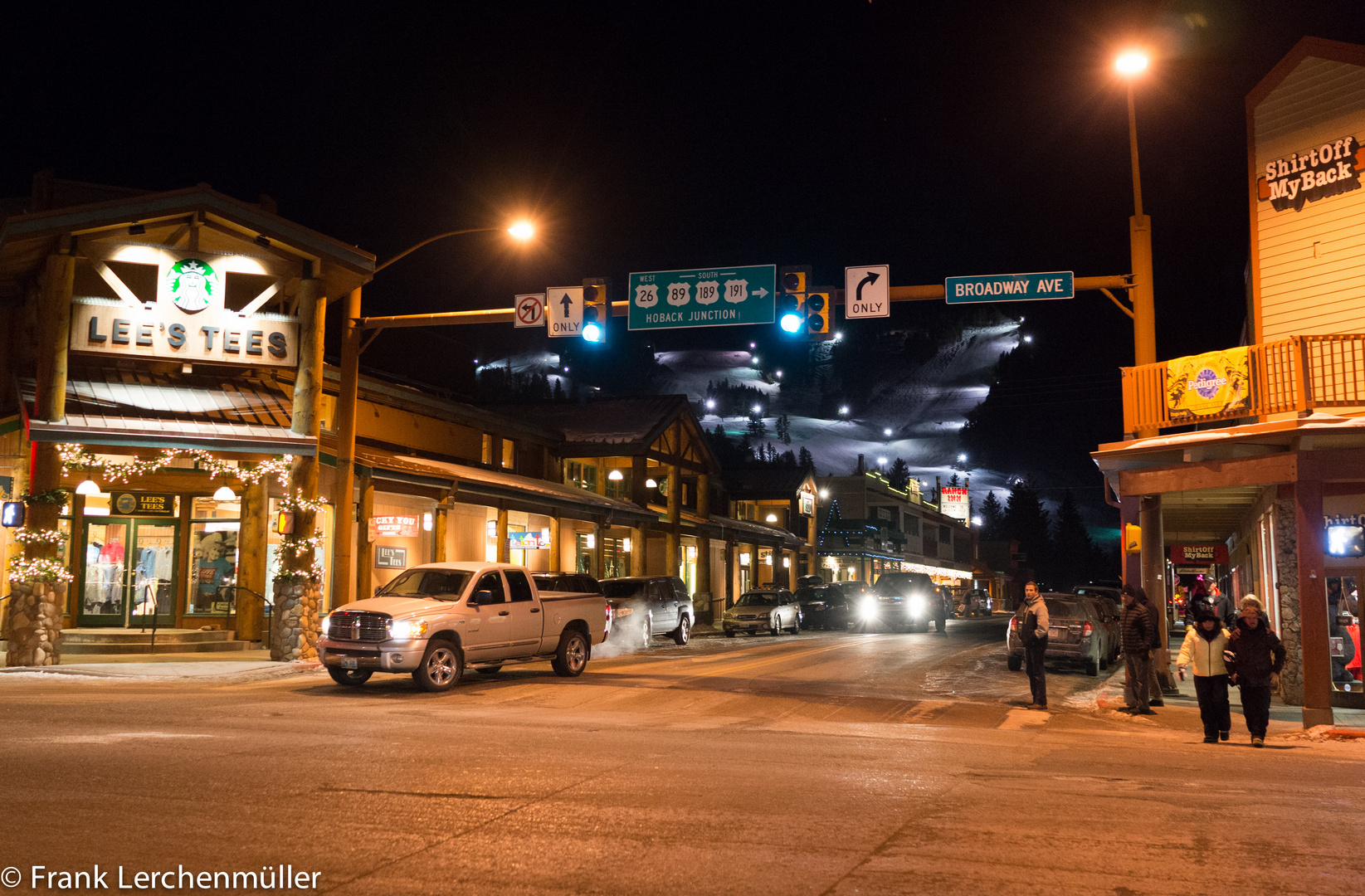 Zentrum von Jackson Hole, Wyoming