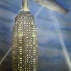 Zeppelin Hindenburg -LZ 129- over Empire State Building