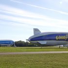 Zeppelin NT D-LZFN + D-LZNT at Friedrichshafen Airport in August 2020