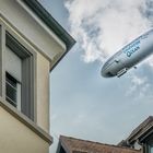 Zeppelin über der Konstanzer Altstadt