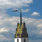 Zeppelin über Friedrichshafen