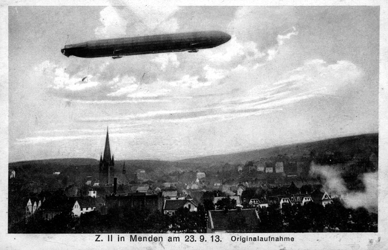 Zeppelin über Menden