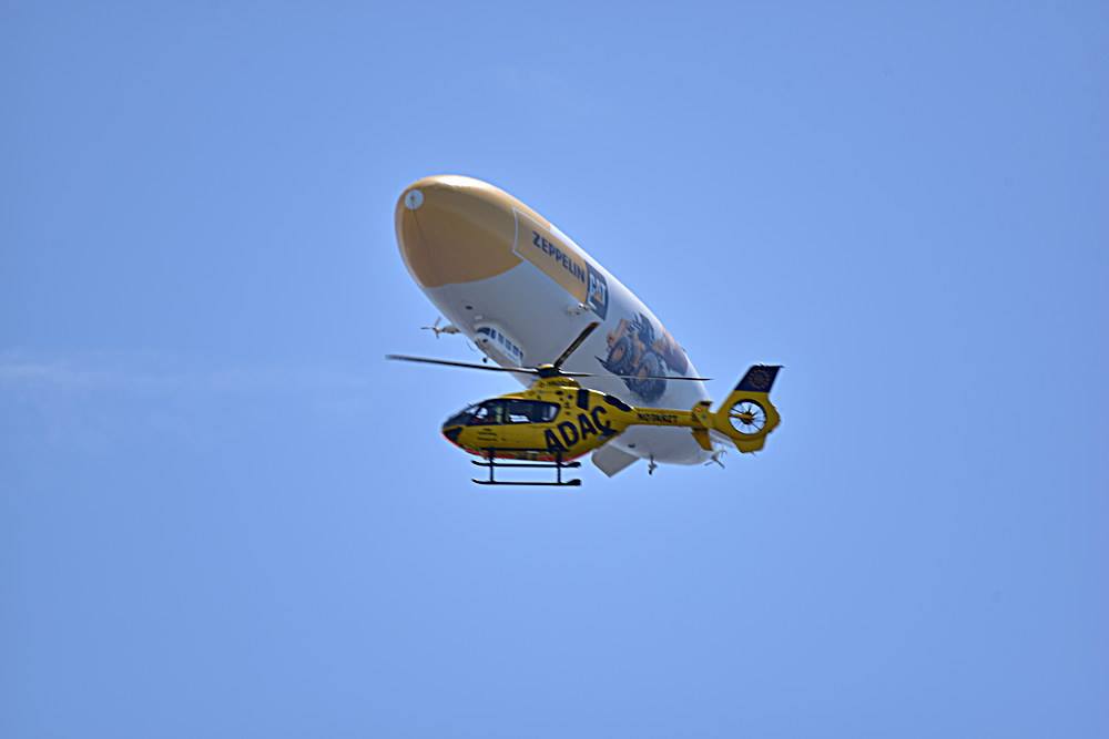 Zeppelin über München am 29.04.2018