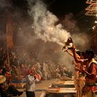 Zeremonie am Ganges