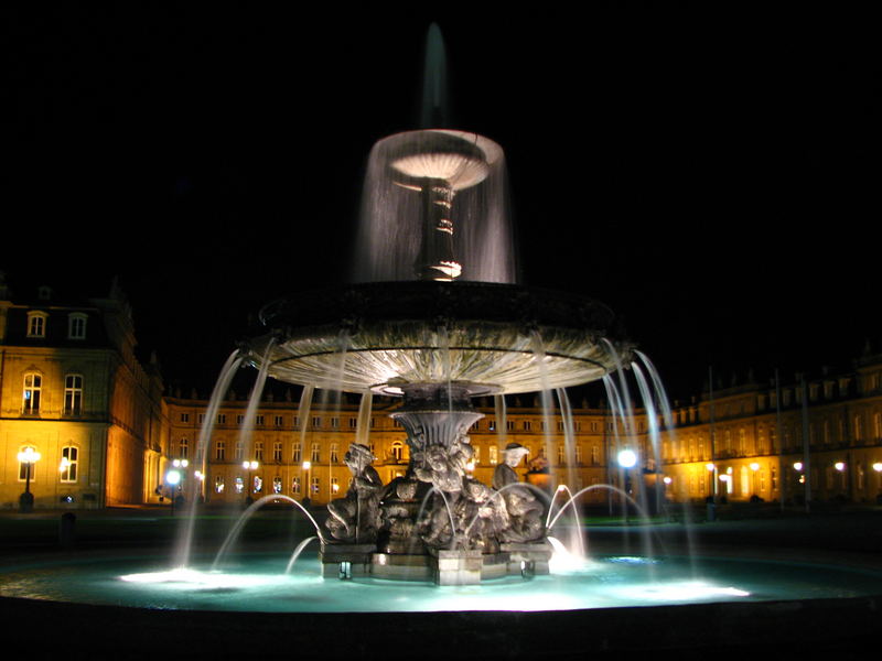 zerfließender Brunnen