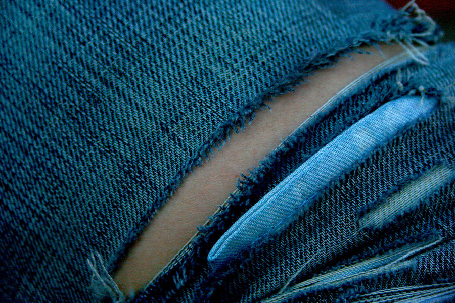 zerissene Jeans