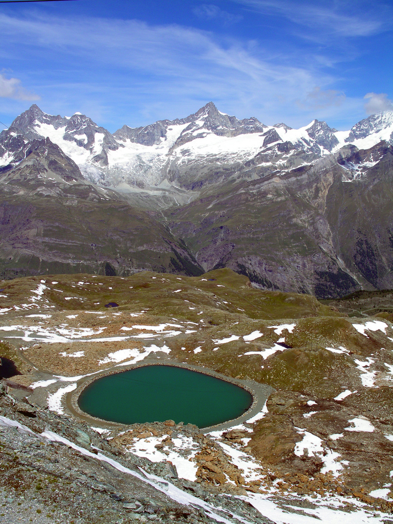 Zermatt - Ausblick vom Gornerngrat-Gipfel