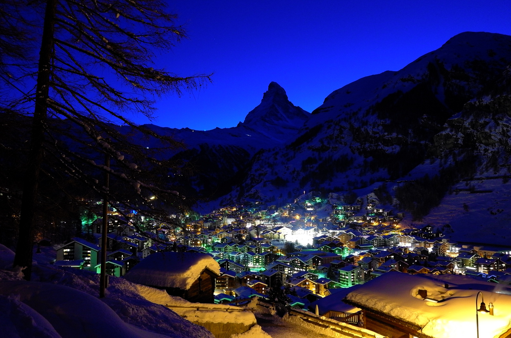 Zermatt bei Nacht