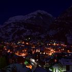 Zermatt bei Nacht mit Matterhorn