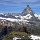 Zermatt - Gornergart-Bahn kurz vorm Zielbahnnhof mit Matterhorn