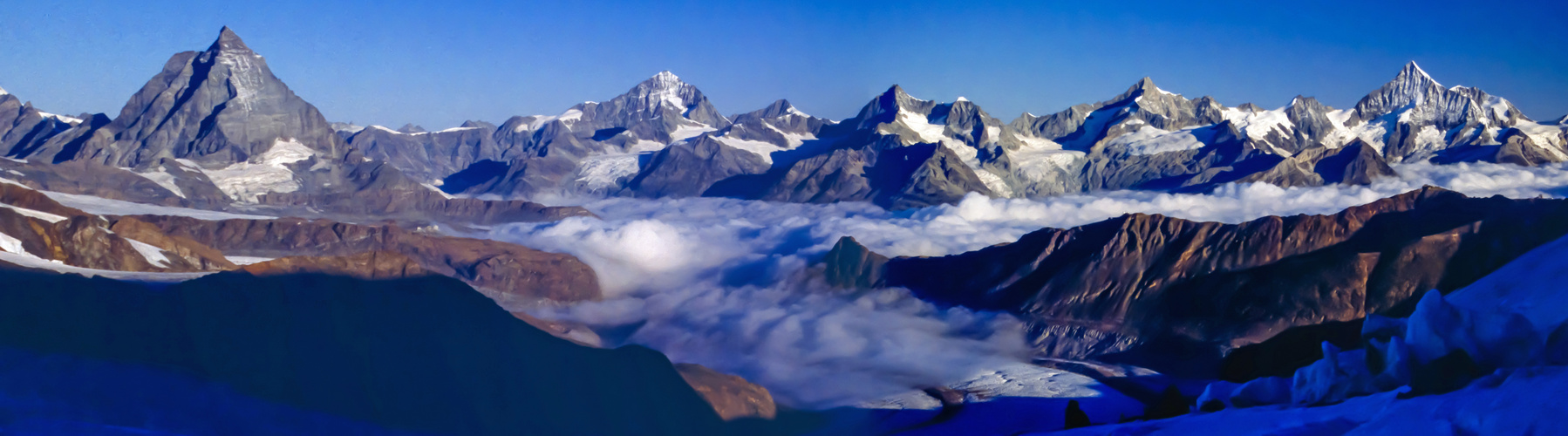Zermatt unter Wolken