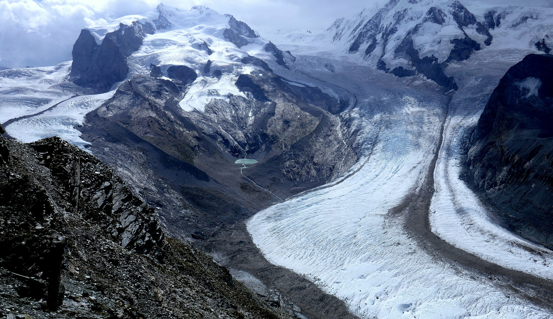 Zermatt:Monte Rosa-Gletscher