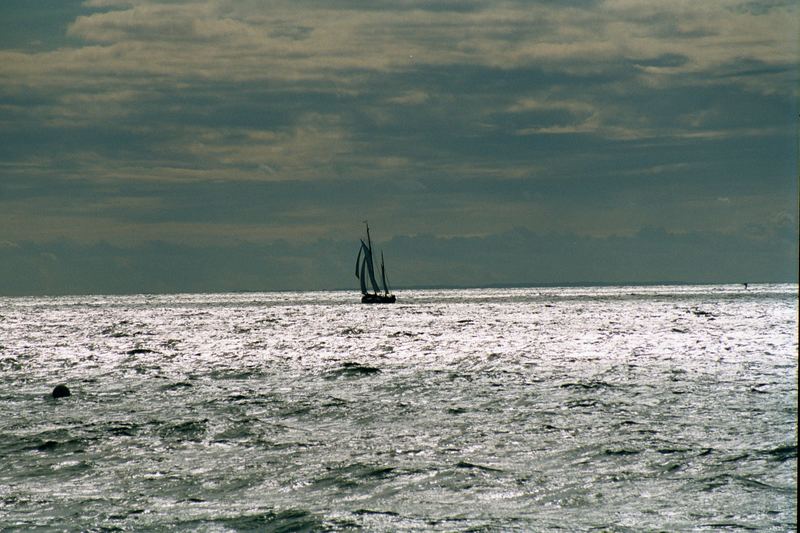 Zesenboot auf dem Bodden von Dieter Lahme