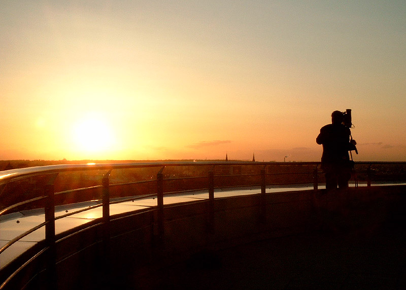 Zeuge eines Sonnenuntergangs