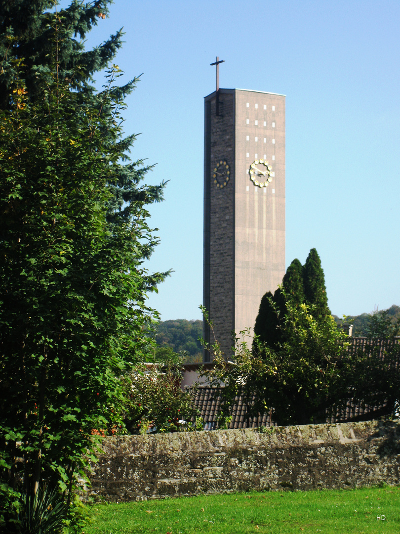 Zeutern. Blick vom Alten Friedhof 