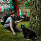 Zickenalarm (3D-Anaglyphe)