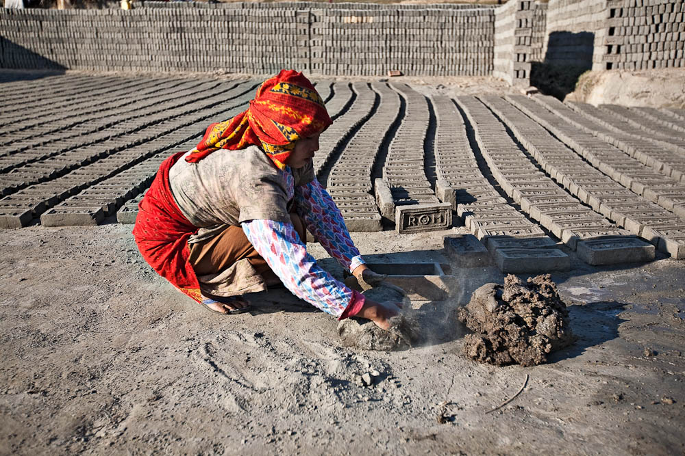 Ziegelherstellung im Distrikt Laitpur, Nepal