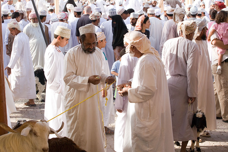 Ziegenhandel in Nizwa