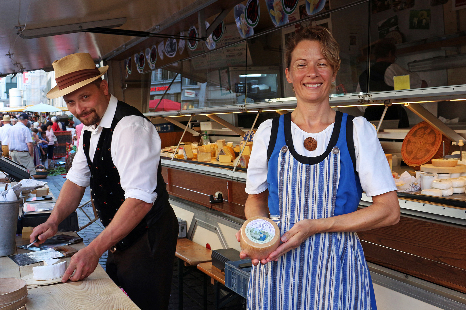 Ziegenkäse am Historischen Märet in Solothurn 