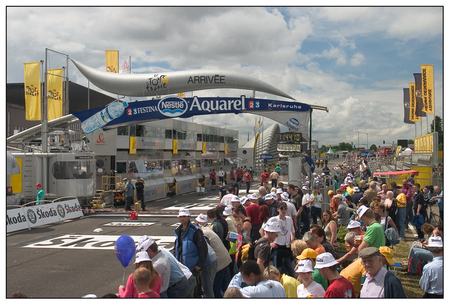 Ziel der 7.Etappe der Tour de France