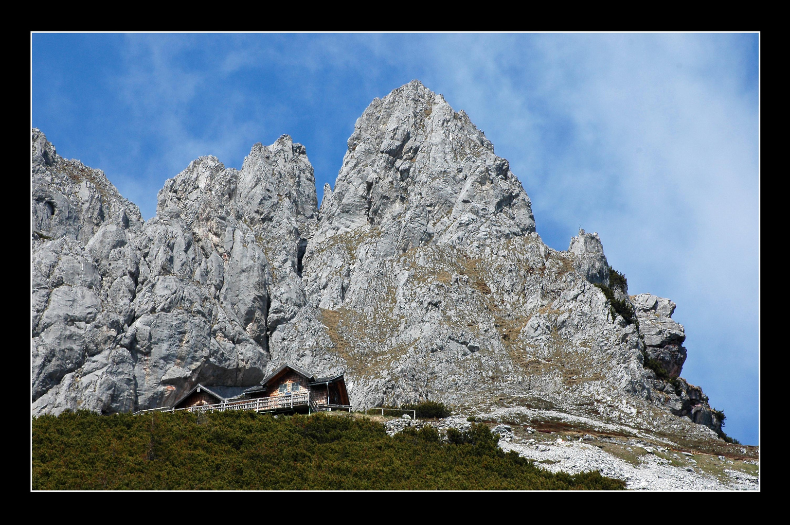 Ziel erreicht - Die Werfner-Hütte am Tennengebirge