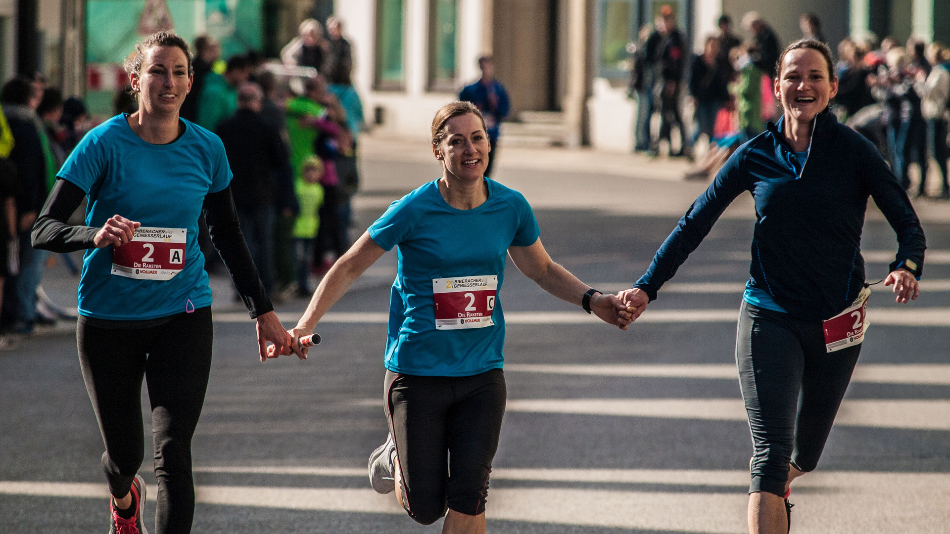 Zieleinlauf 3x7 Km Staffel