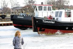 Zieleinlauf der Eisbrecher,es wird Frühling!!!