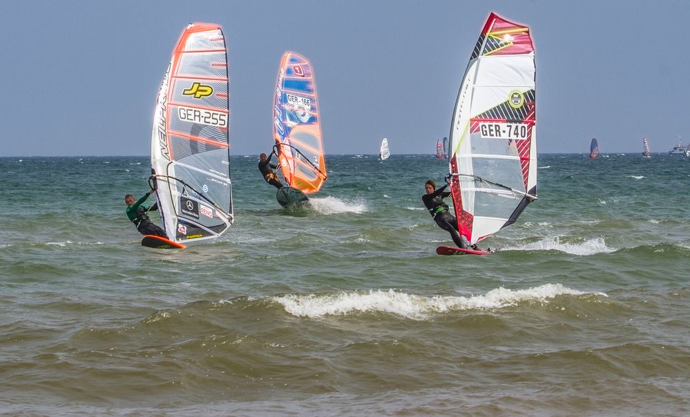 Zieleinlauf - Windsurf Worldcup Grömitz.