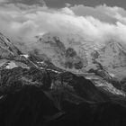 Ziemlich stürmisch auf dem Mont Blanc