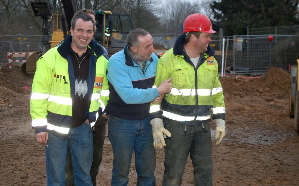 Zigarettenpause auf der Baustelle