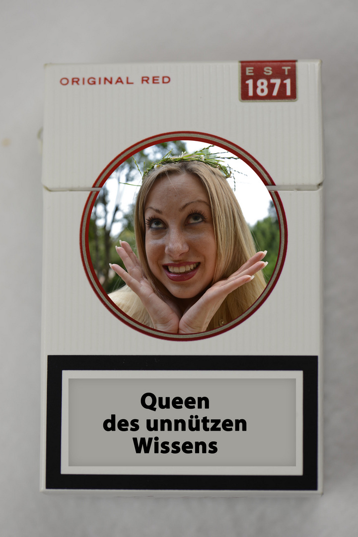 Zigarettenschachtel Queen