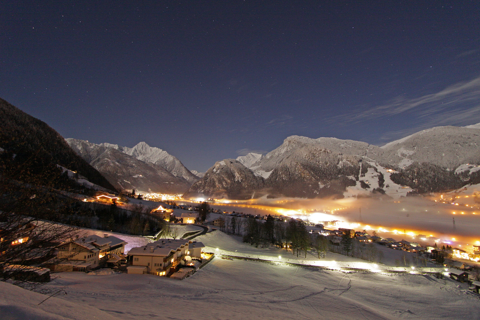 Zillertal by night