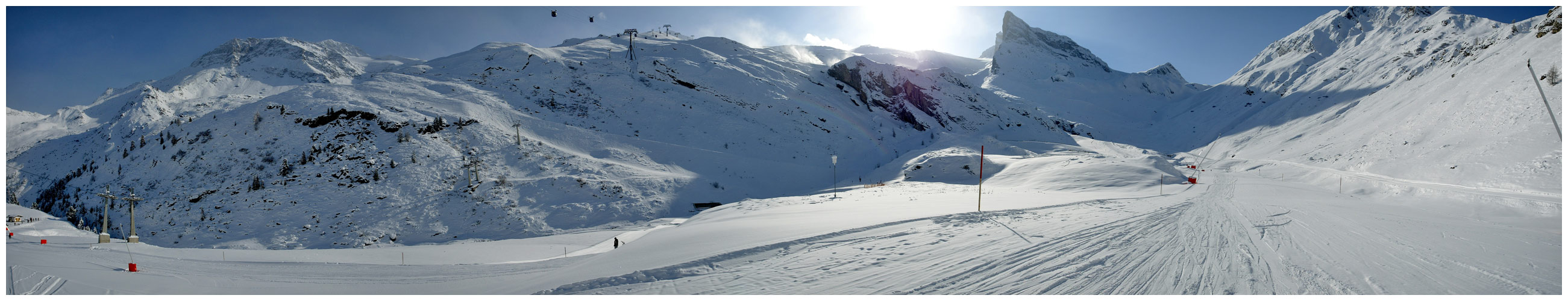 Zillertal Skiurlaub Panorama Hintertuxer Gletscher