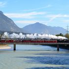 Zillertalbahn über den Inn bei Rotholz (Tirol)