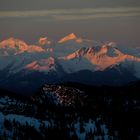 Zillertaler Alpen im ersten Licht.