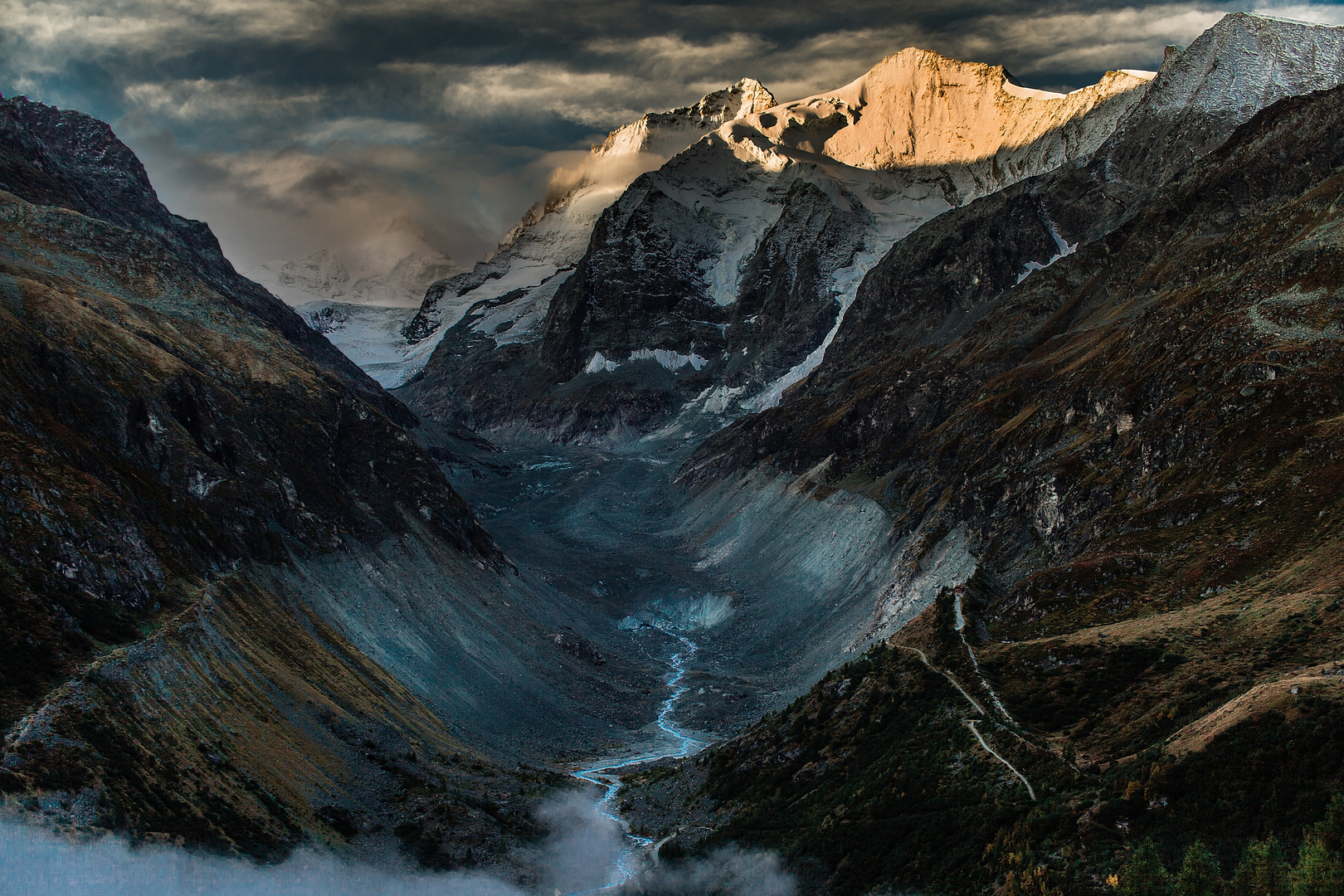 Zinalgletscher im Morgenlicht