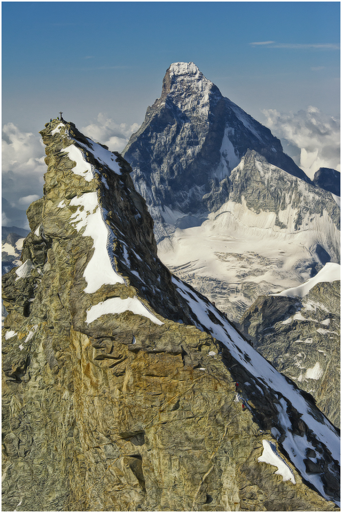 Zinalrothorn mit Matterhorn