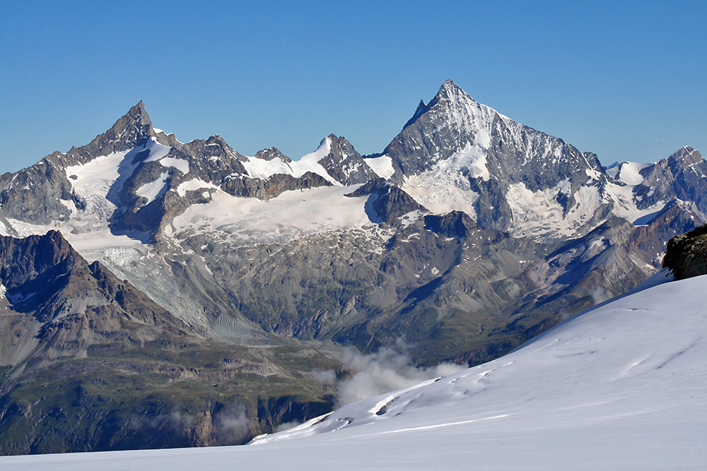 Zinalrothorn und Weisshorn