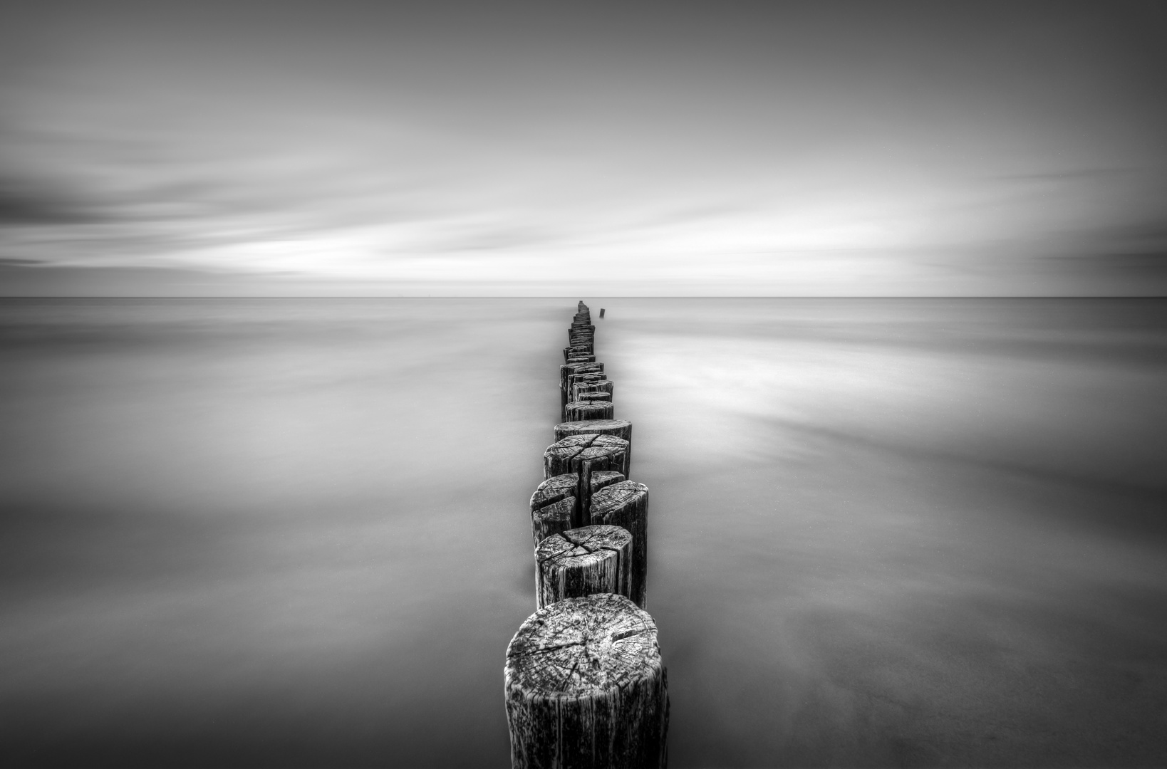 * Zingst Buhne B&W *