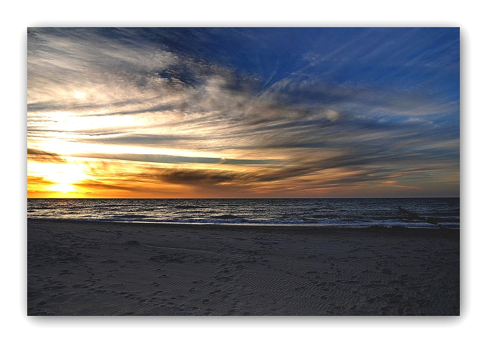 Zingst, die Sonne geht unter....