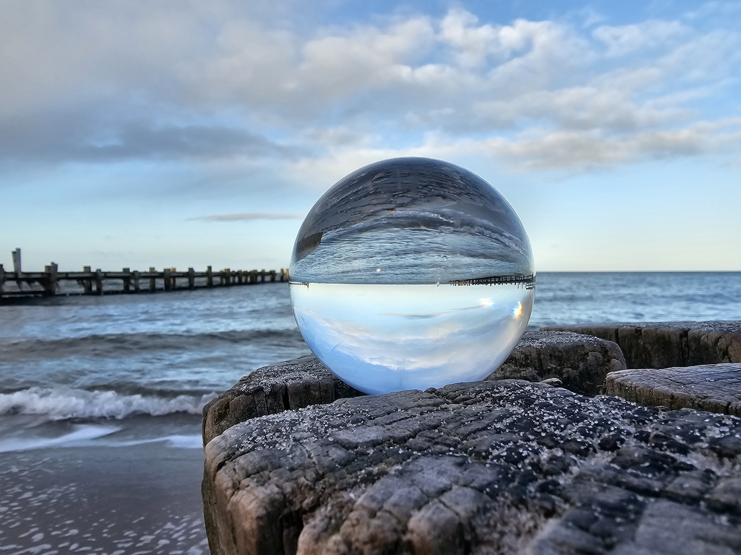 Zingst durch die Glaskugel