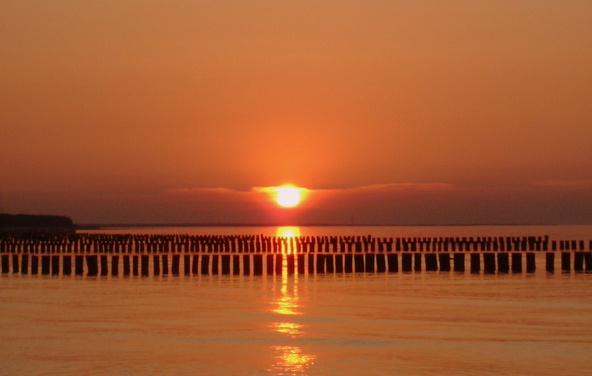 Zingst - Sonnenuntergang, Sommerabschied