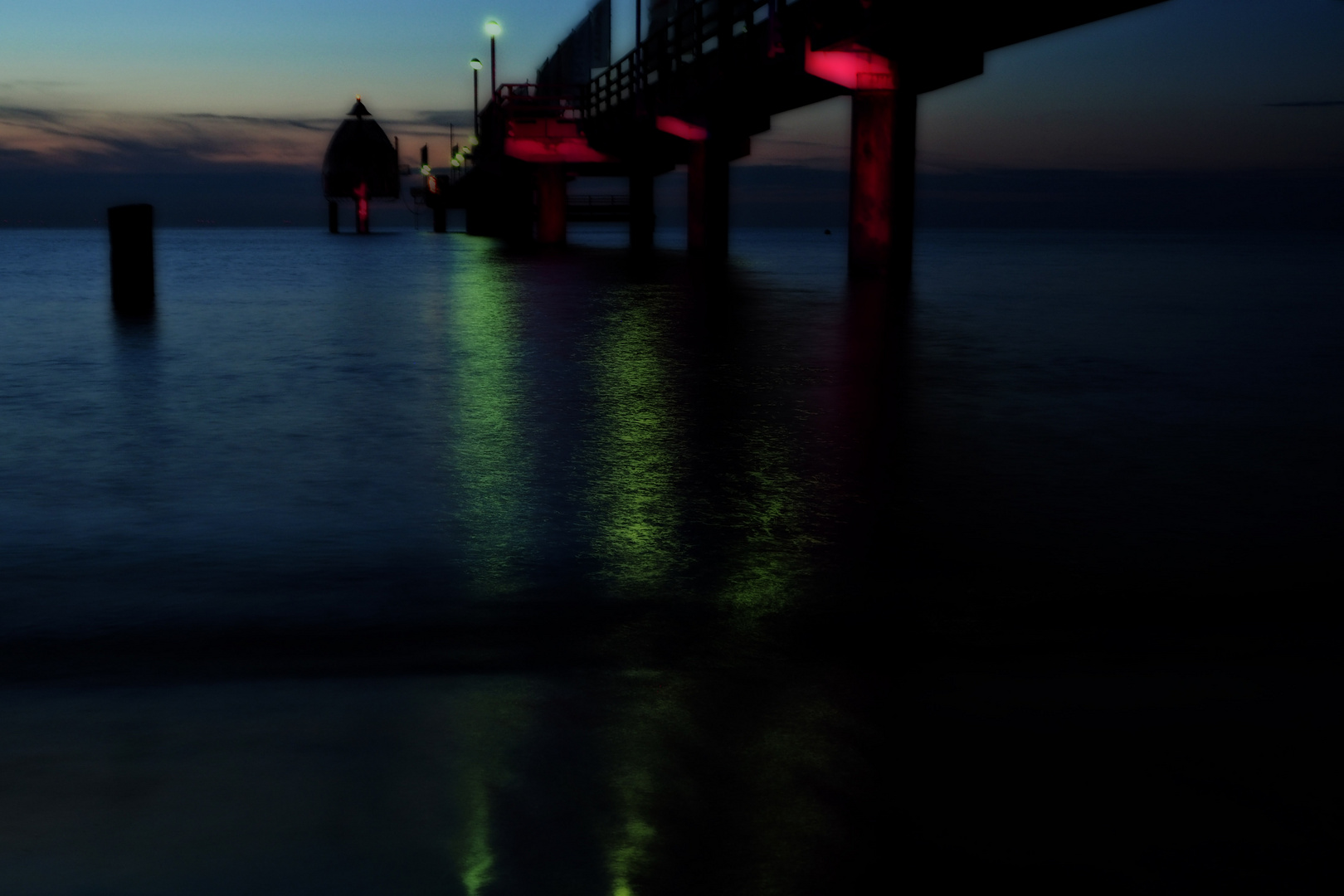 Zingster Seebrücke nach 22 Uhr