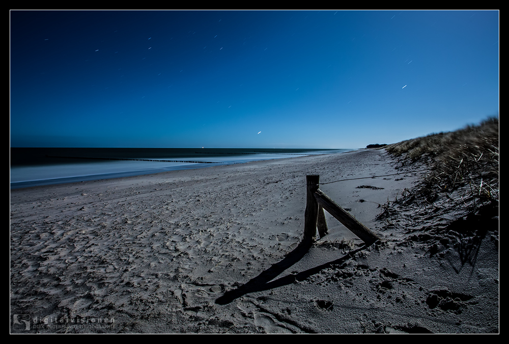 Zingster Strand bei Vollmond /3.