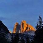 Zinnen in der Abendsonne