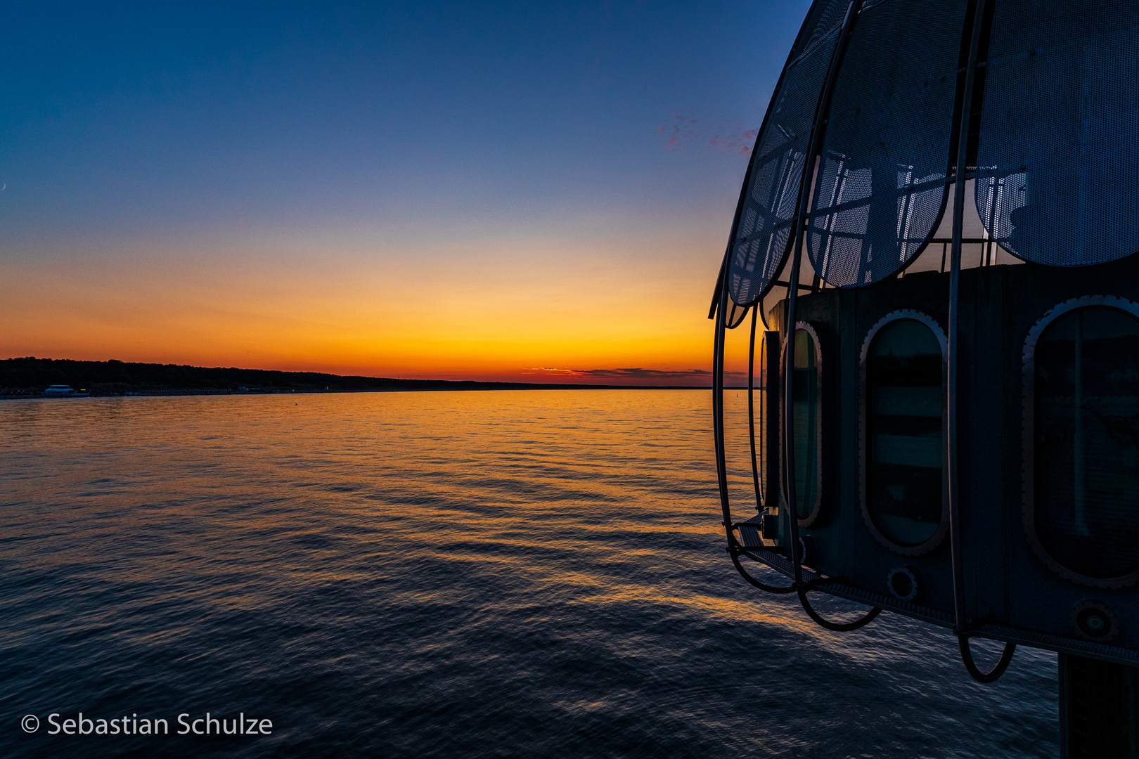 Zinnowitz auf der Seebrücke - Sonnenuntergang