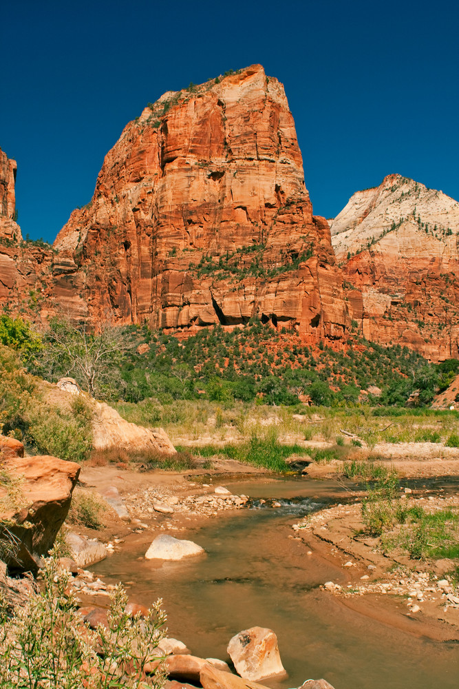 Zion Canyon in der Nachmittagssonne