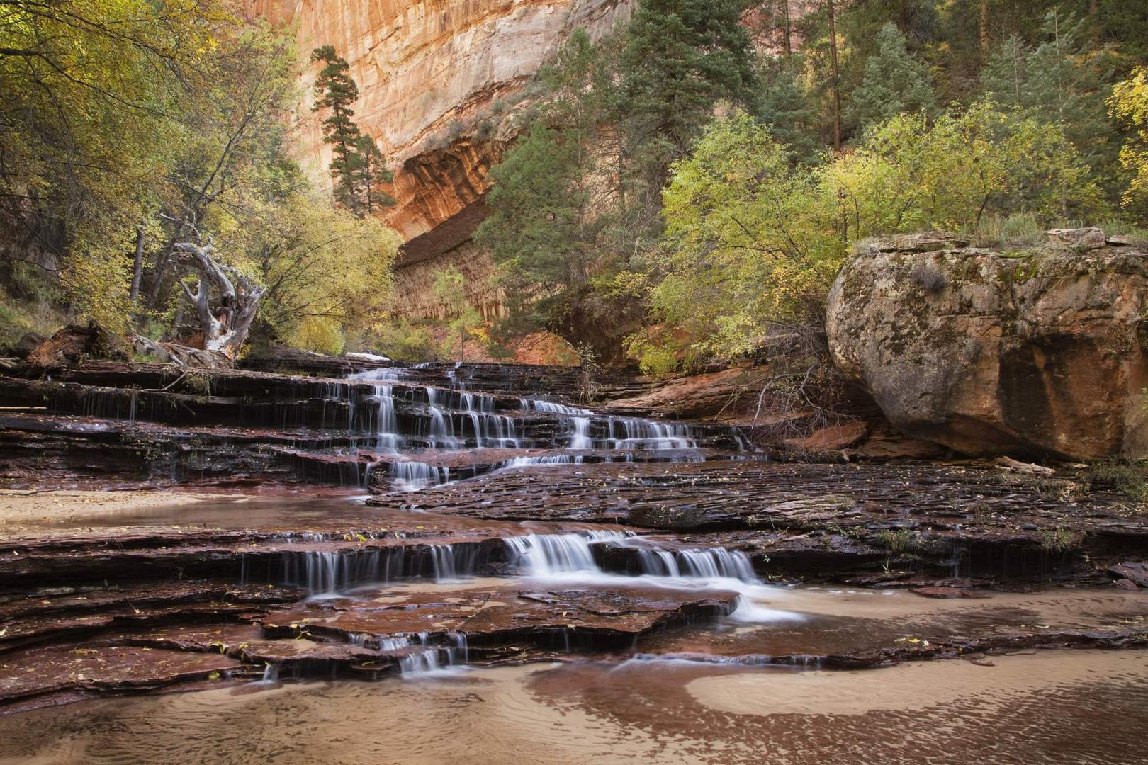 Zion falls in Autumn