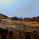 Zion - Felswand II (auf dem Weg zu den Emerald Pools - Zion Ntl. Park USA)