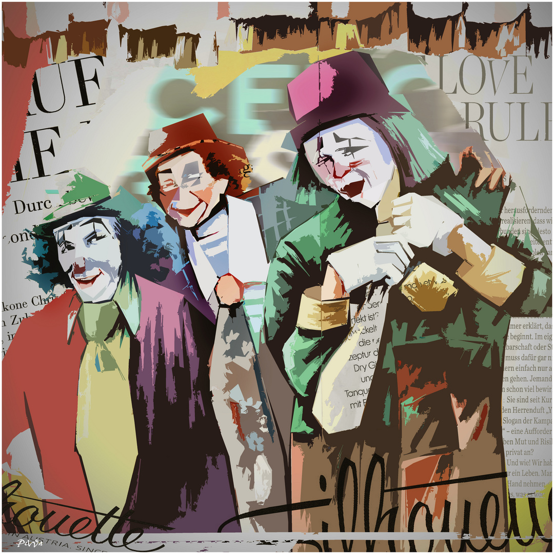 Zirkus-Clowns